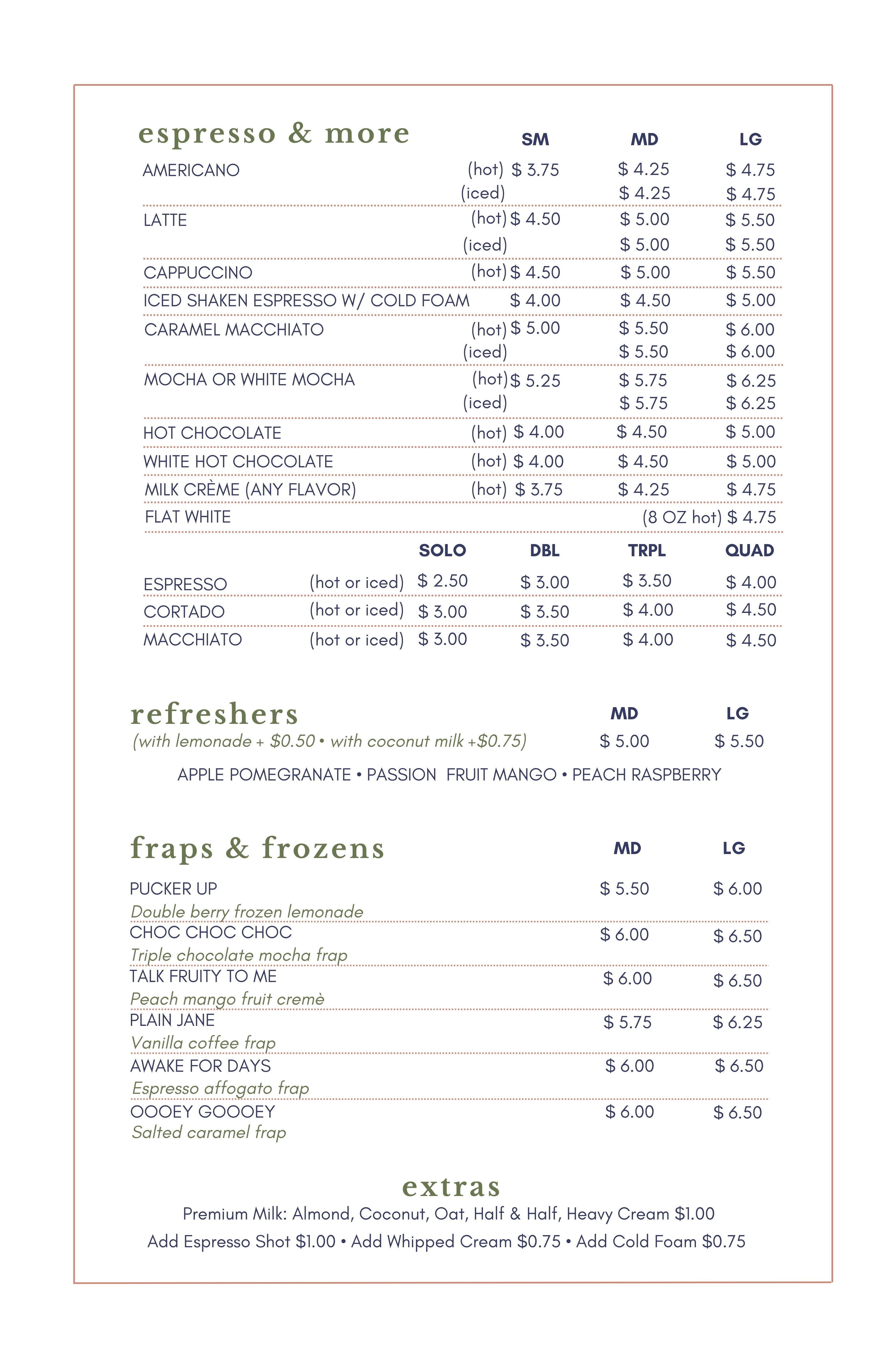 Menu Page 4