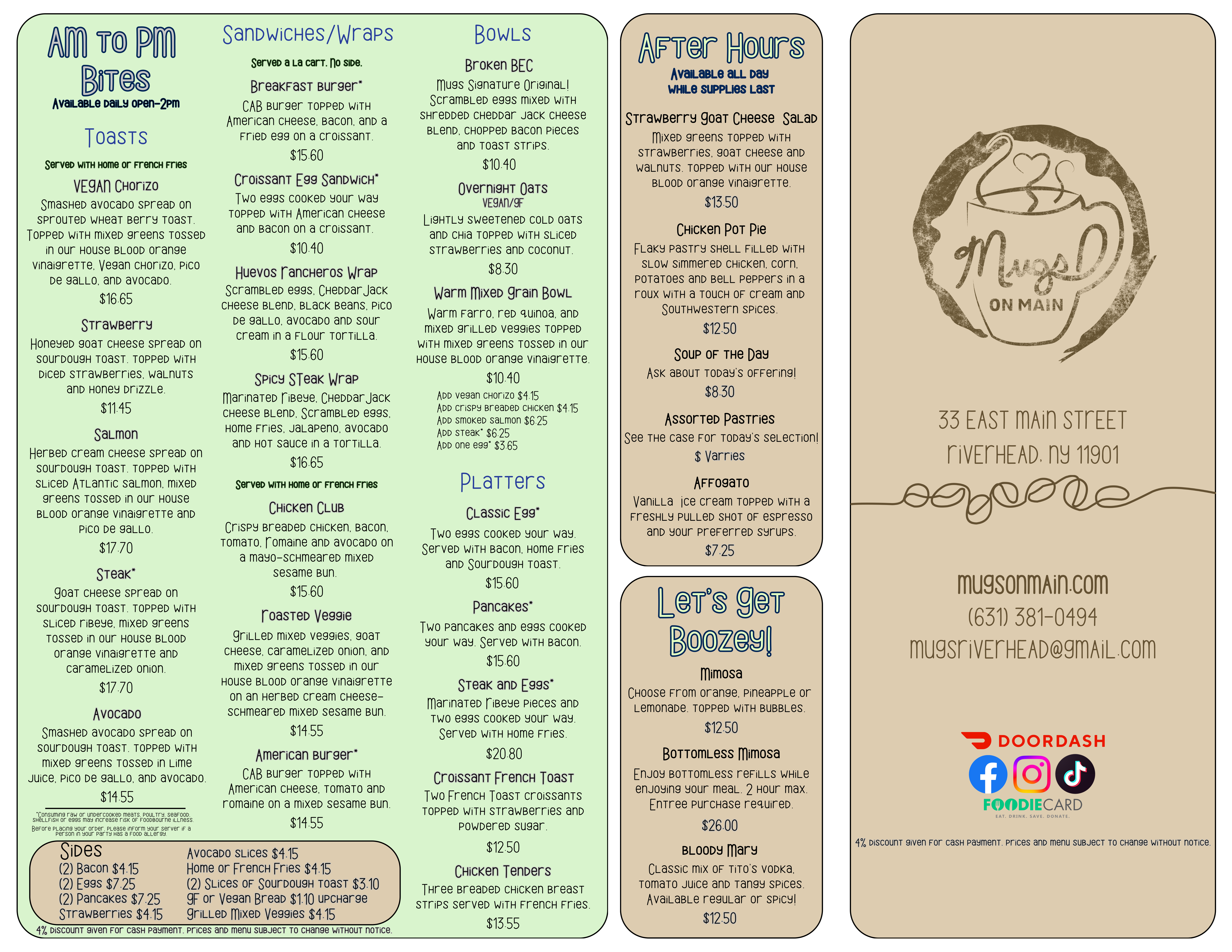 Menu Page 1