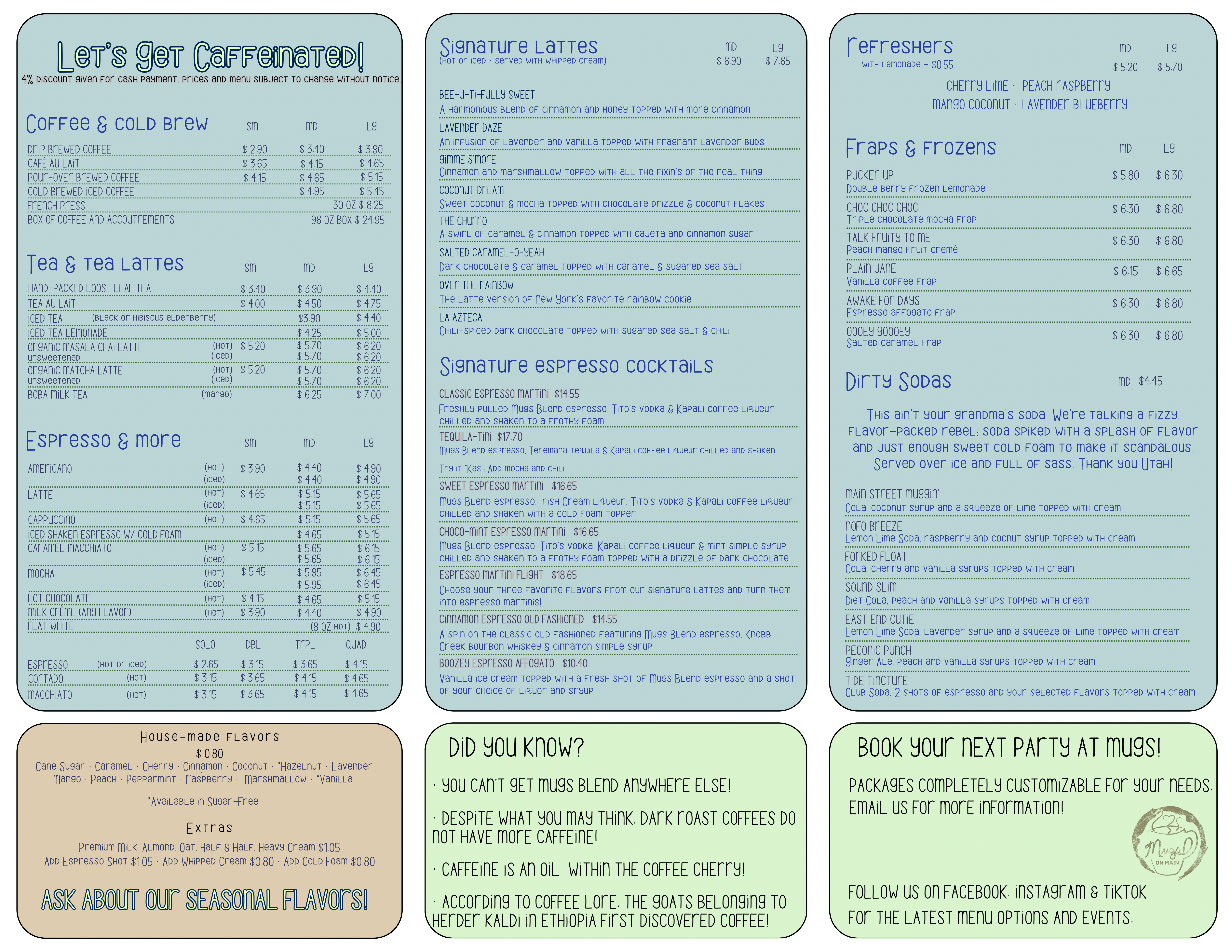 Menu Page 2